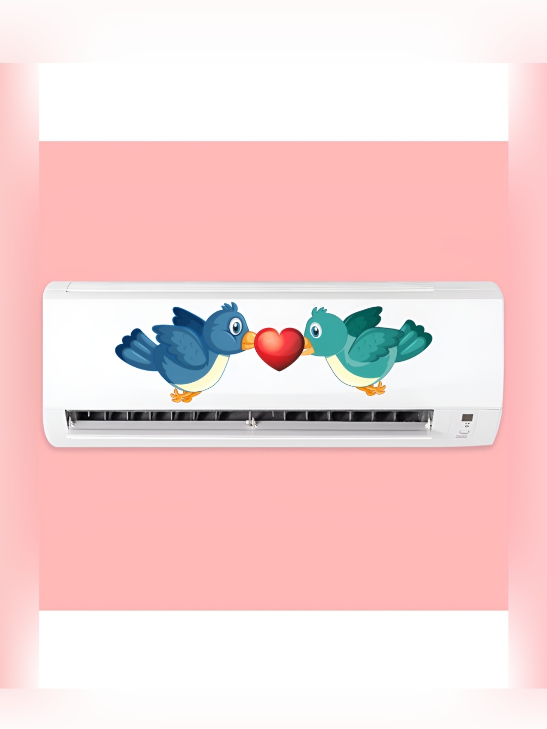 

CVANU Blue & Green Love Birds Self Adhesive AC Sticker