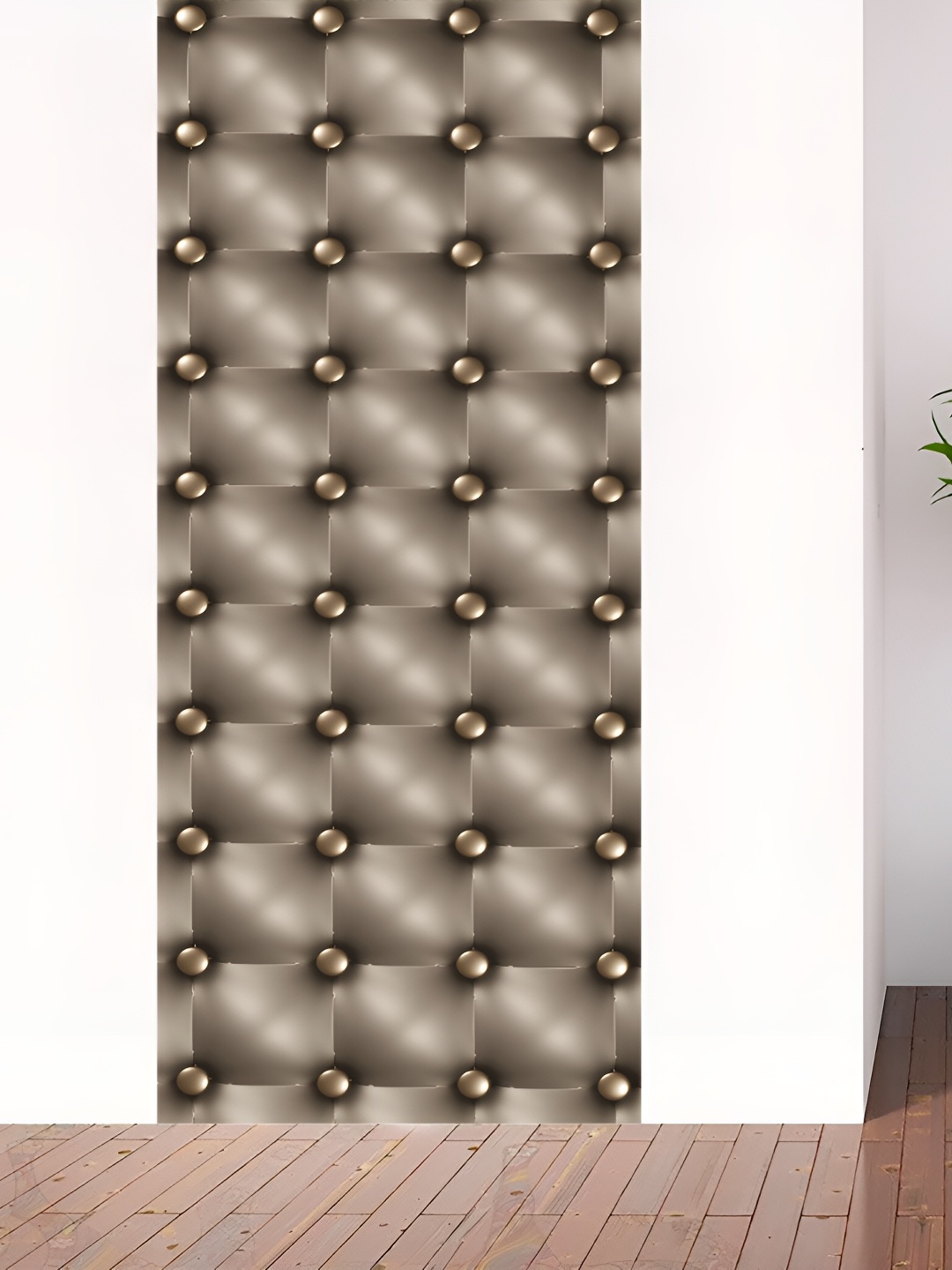 

CVANU Brown Printed Waterproof Door Stickers