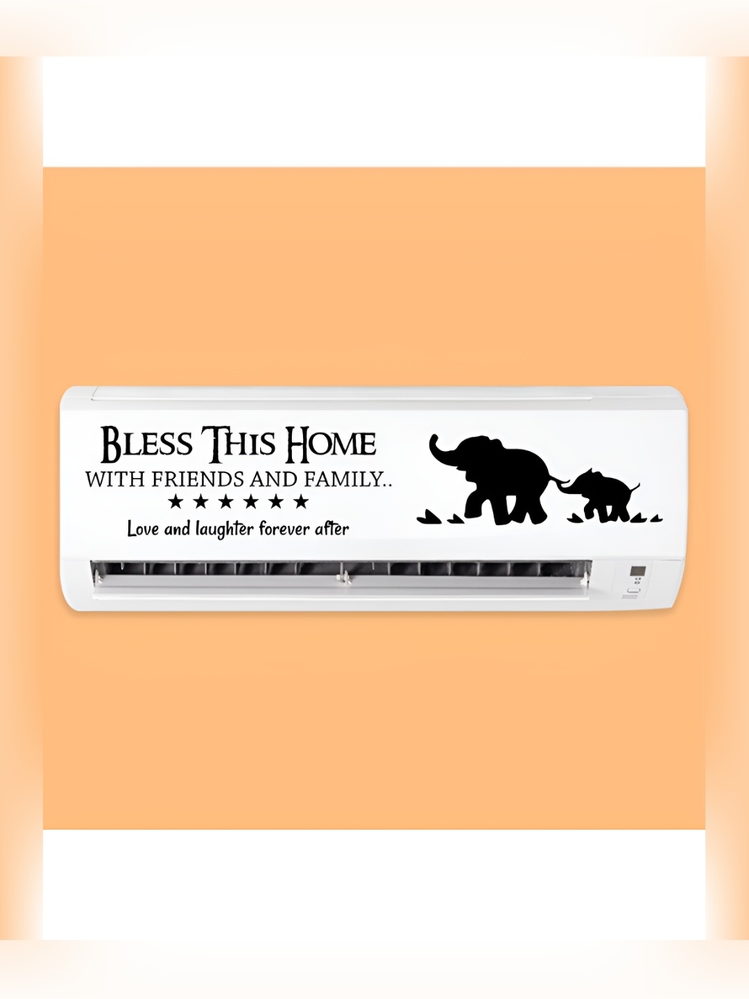 

CVANU Black Family Quote Self-Adhesive AC Sticker