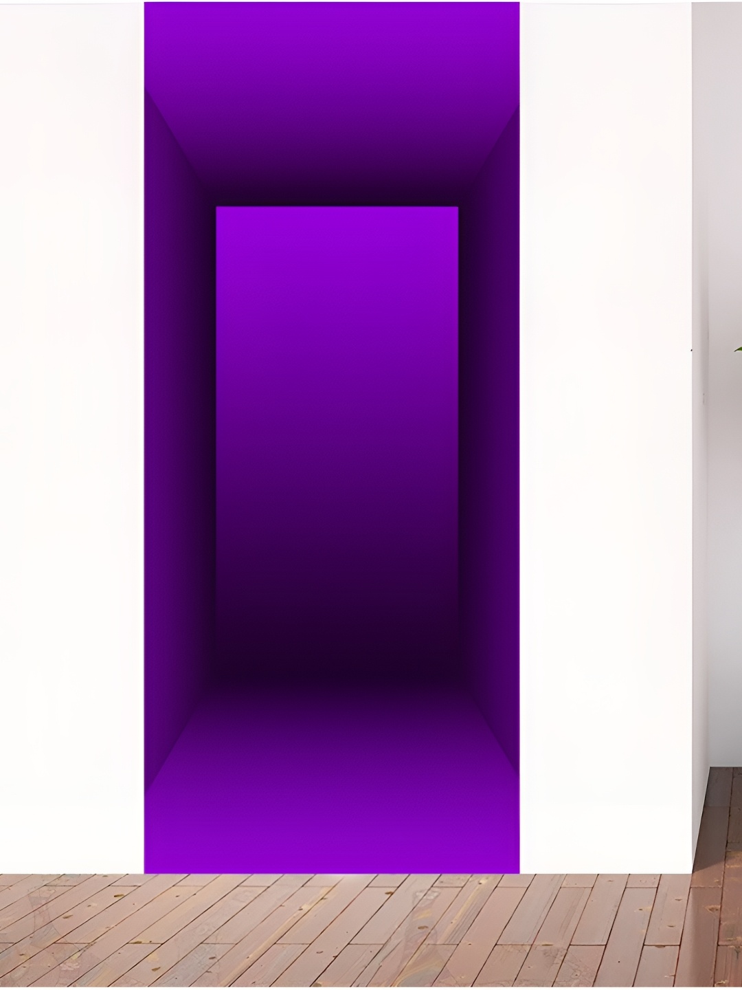 

CVANU Purple & Black Printed Waterproof Self Adhesive Door Stickers