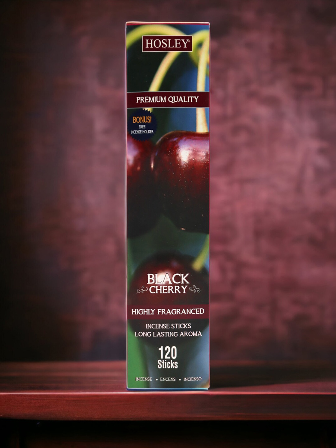

HOSLEY Black Cherry Fragrance Incense Sticks