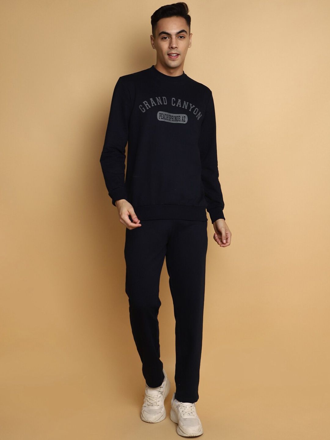 

V-Mart Typography Printed Cotton Tracksuit, Blue
