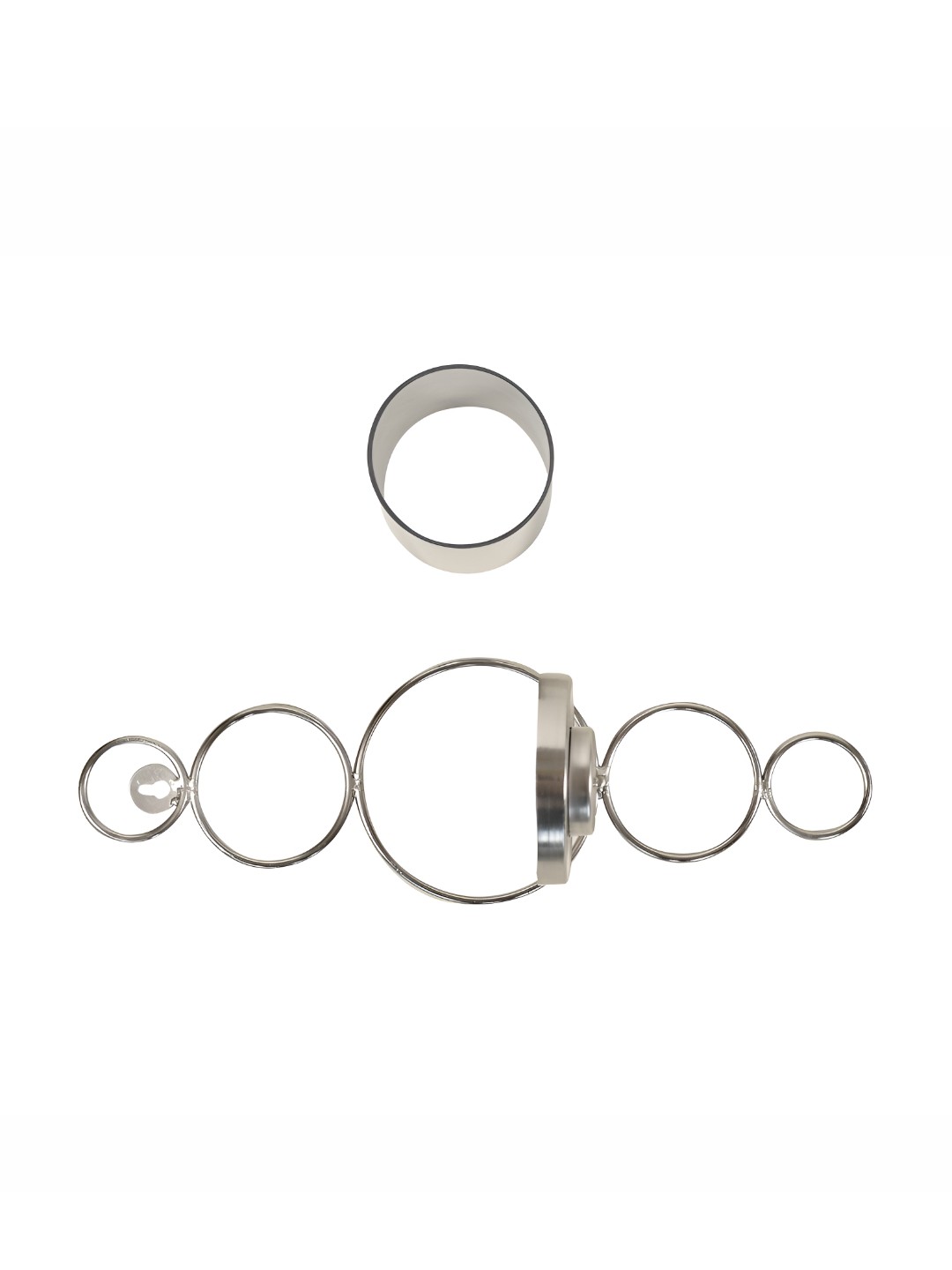 

Manor House SilverToned Wall Sconce Glass Cup Candle Holder, Silver