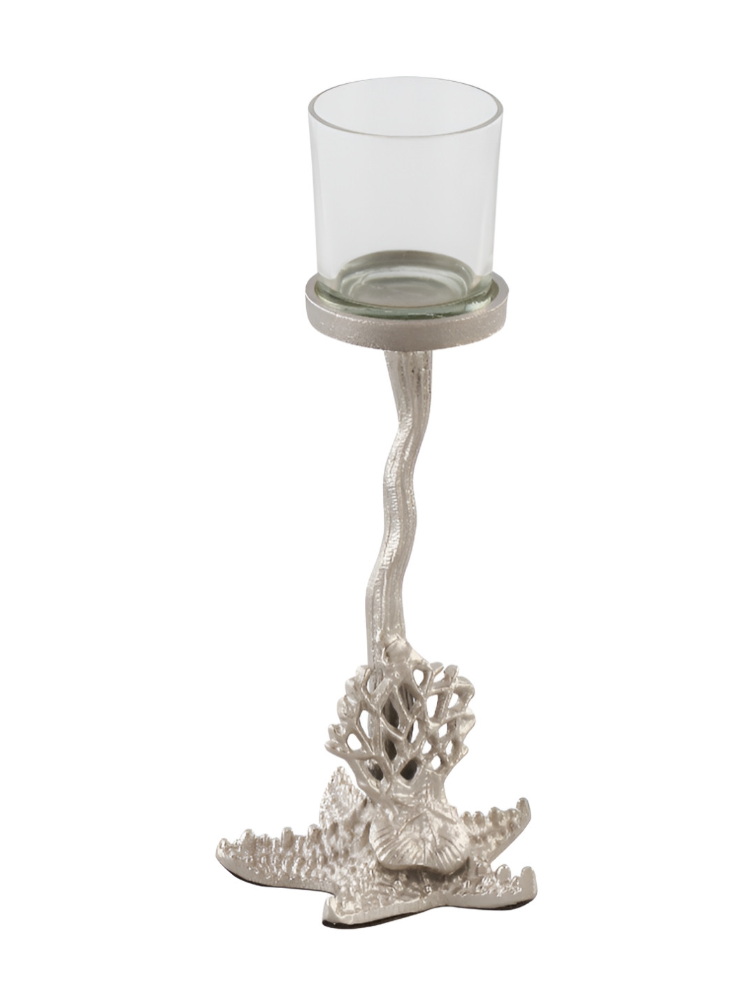

Manor House Silver-Toned Nautical Candle Holder
