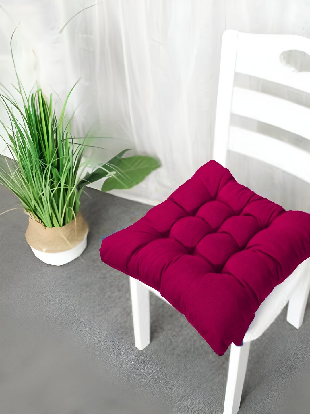 

DADDY COOL Pink 2 Pieces Square Shaped Chair Pads