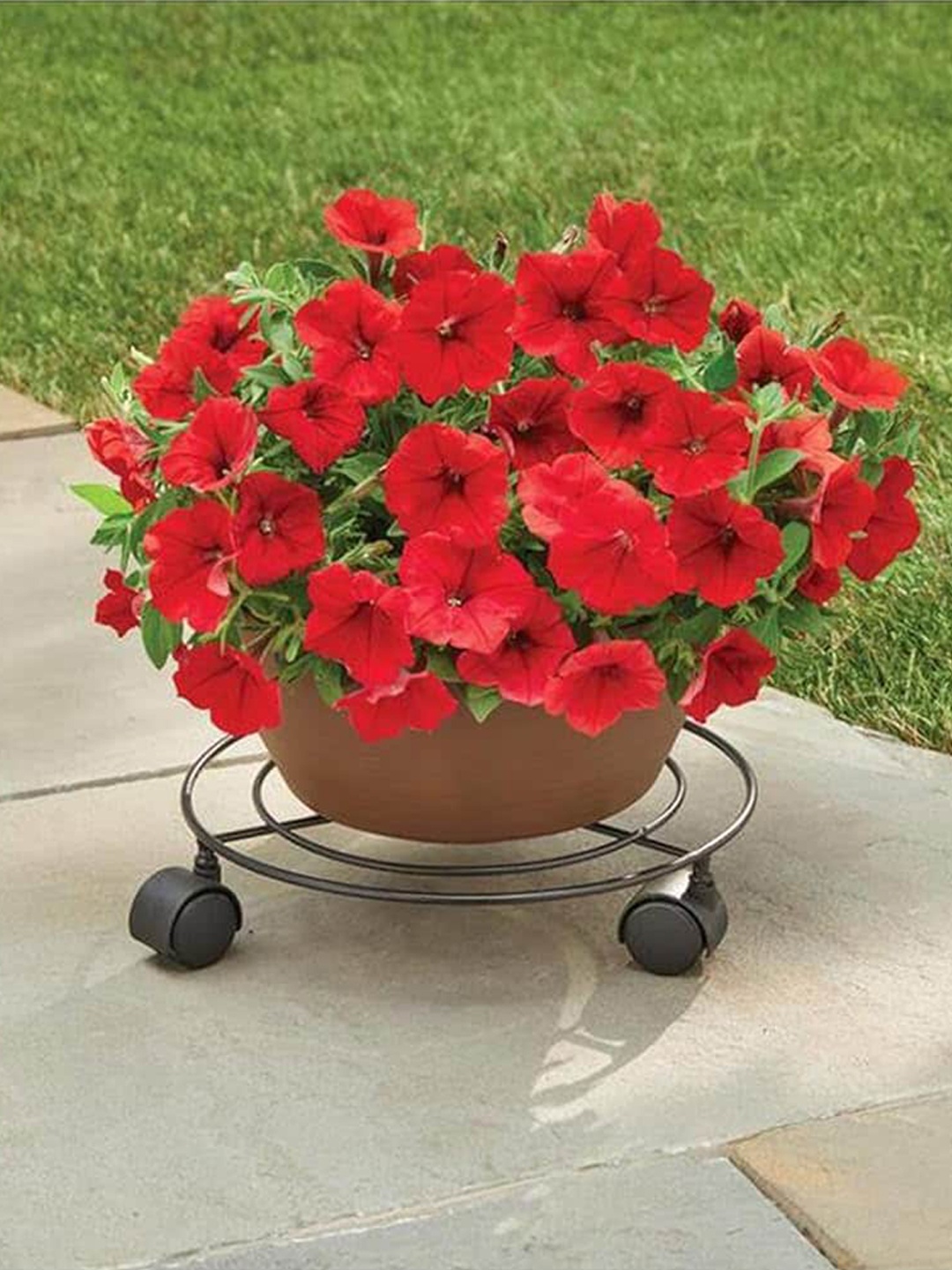 

Garden Deco Black Pot Stand with Wheels Accessories