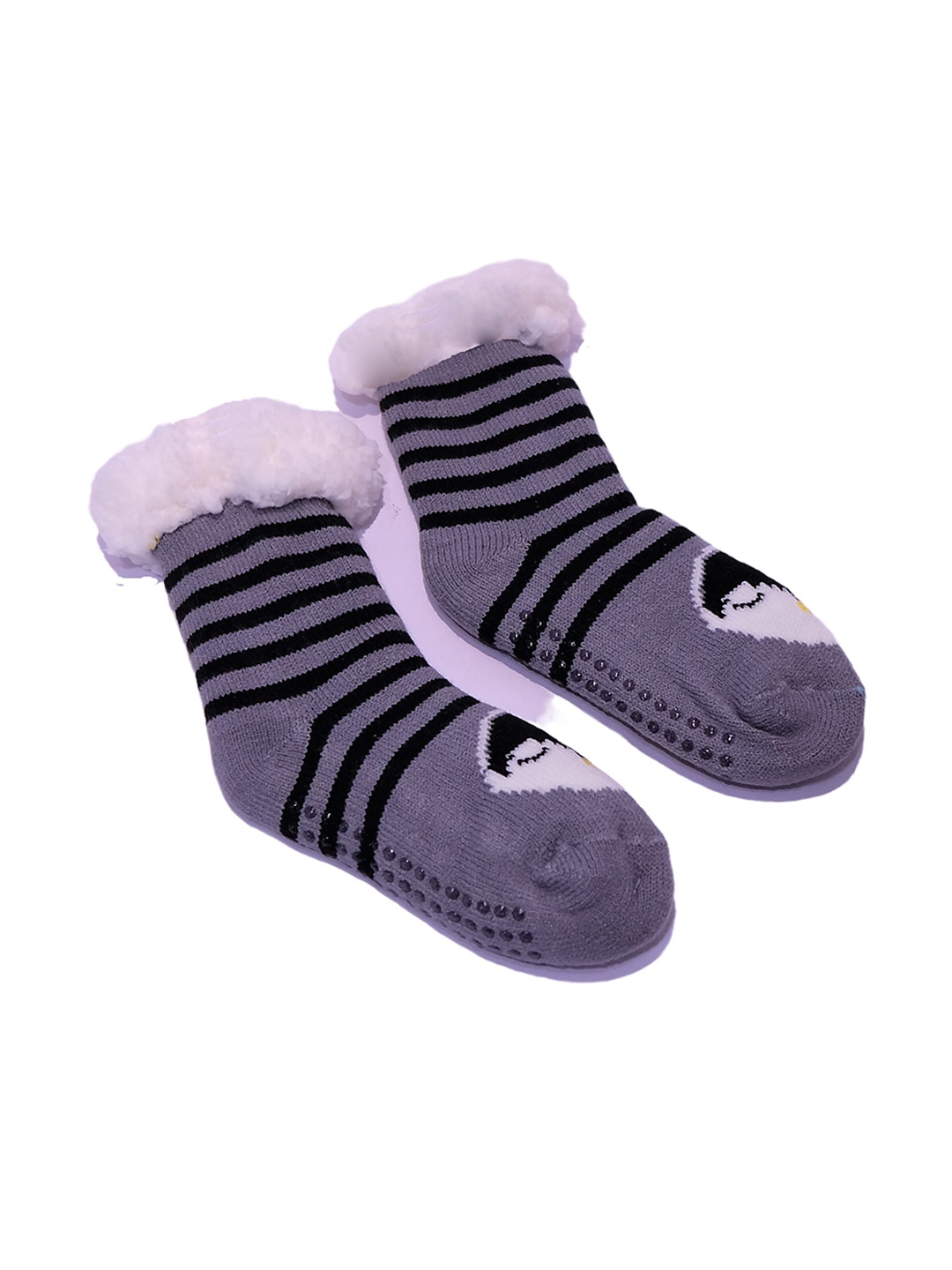 

TIPY TIPY TAP Infants Patterned Above Ankle Length Socks, Grey