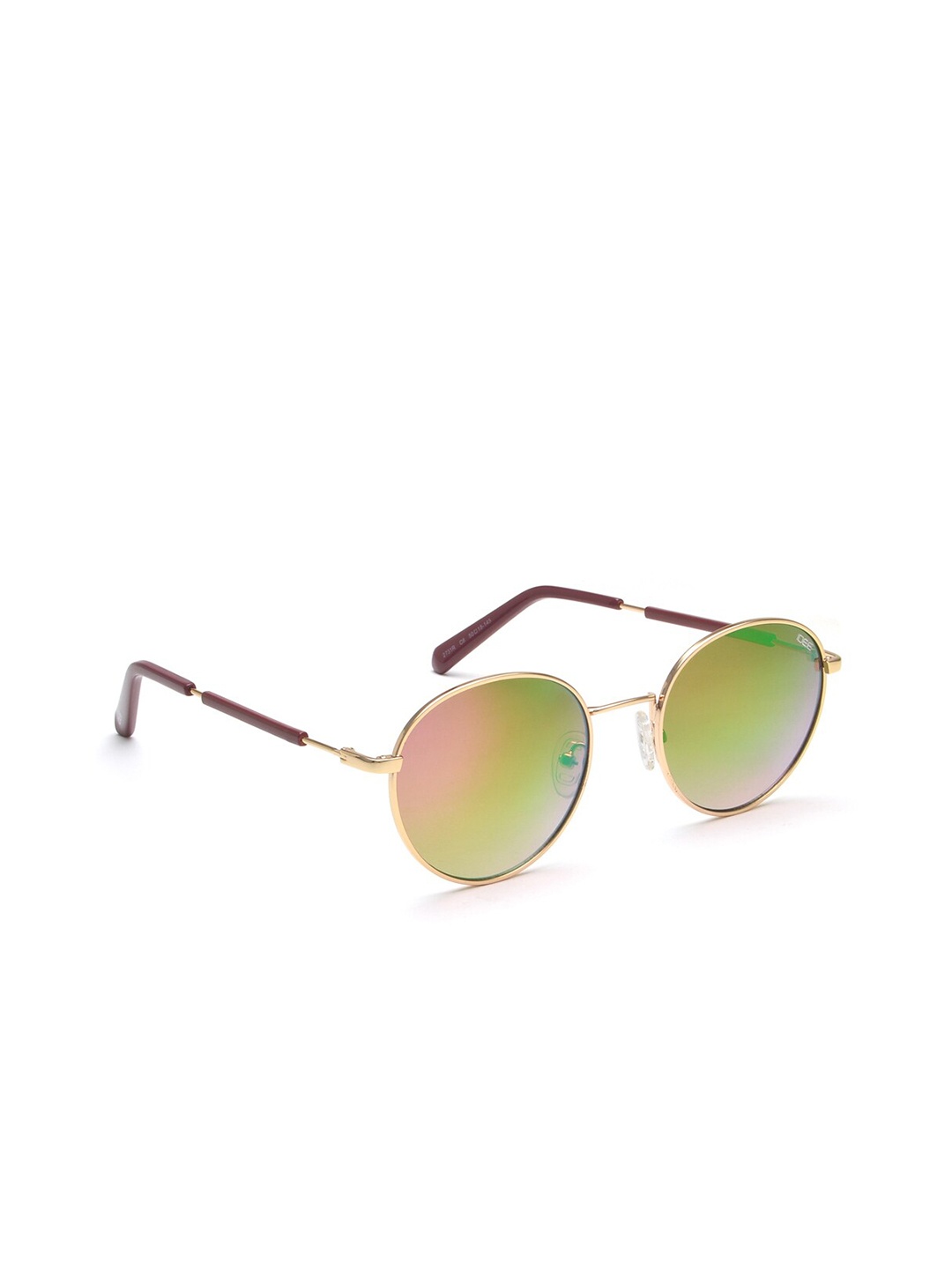 

IDEE Unisex Round Sunglasses with UV Protected Lens IDS2731RC6SG, Pink