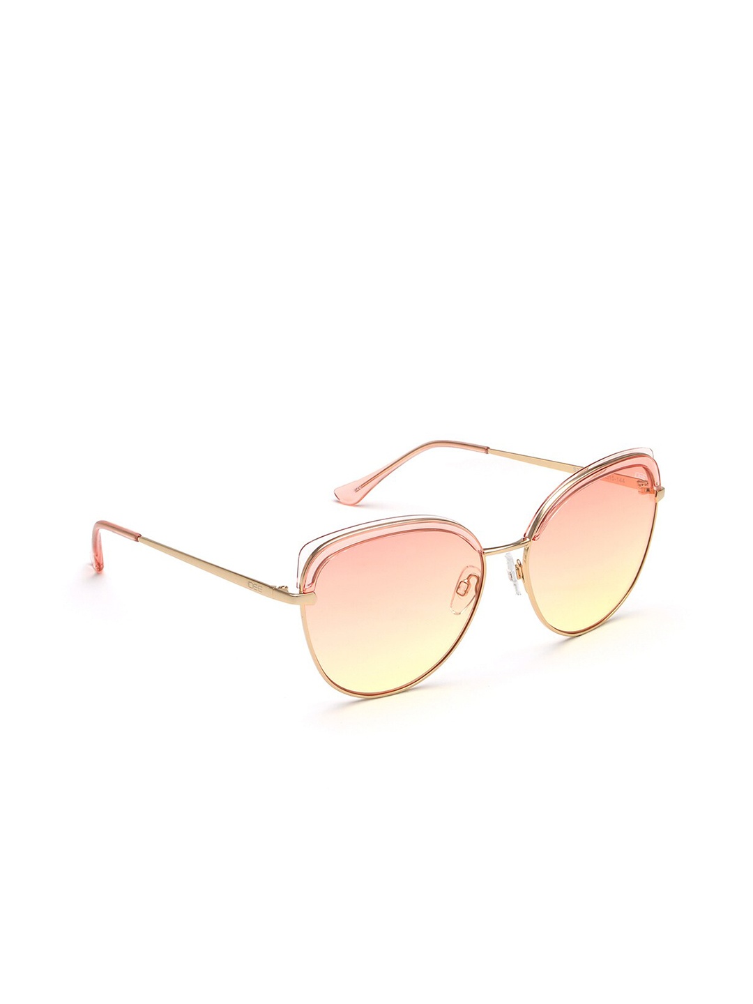 

IDEE Women Cateye Sunglasses with UV Protected Lens IDS2643C1SG, Pink