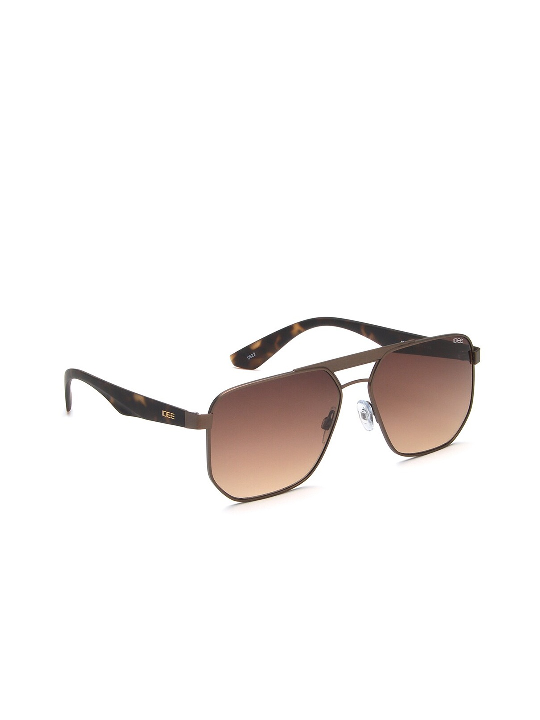 

IDEE Men Square Sunglasses with UV Protected Lens IDS2852C3SG, Brown