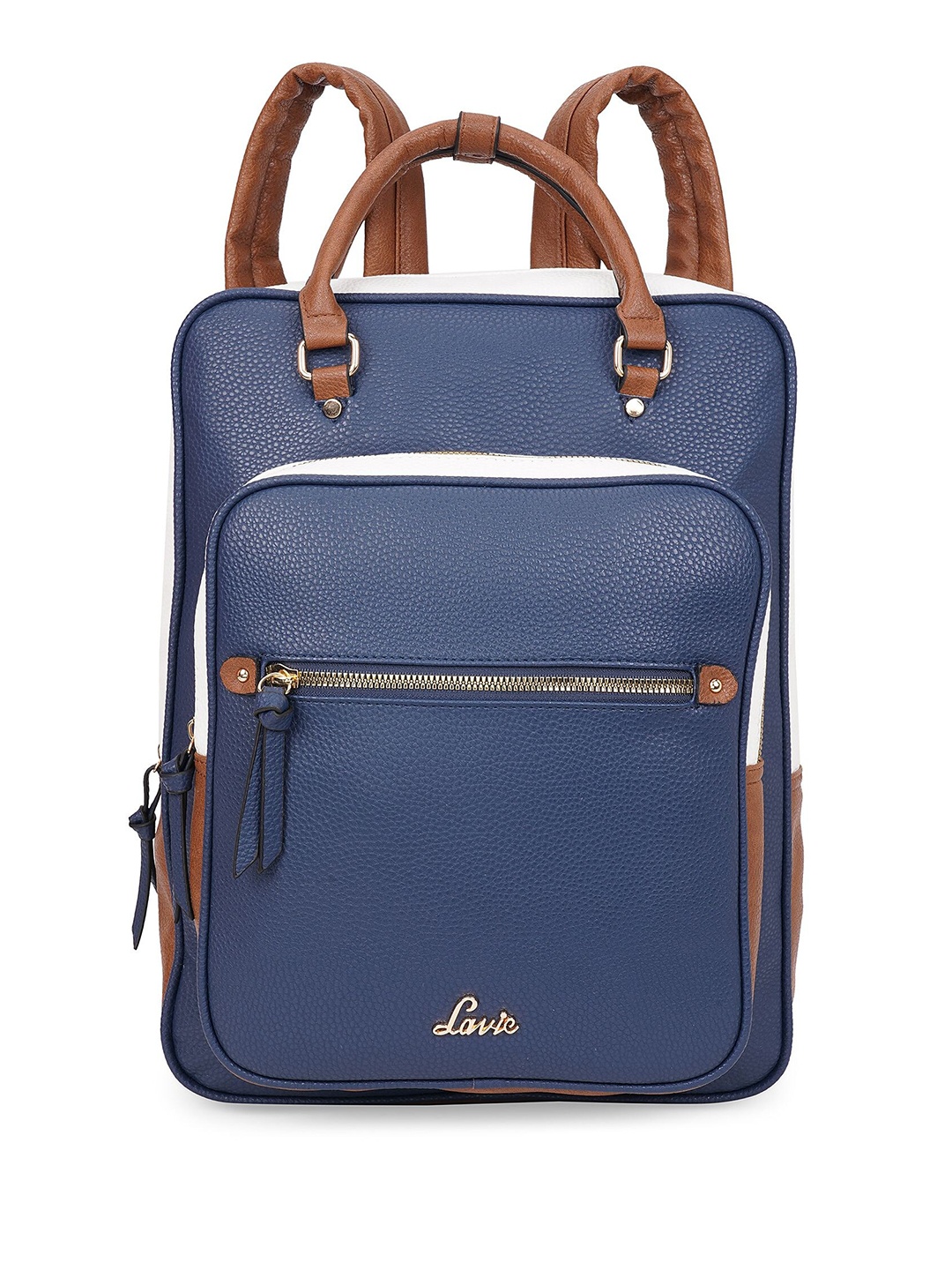 

Lavie Women Ergonomic Padded Backpack Up to 15 inch, Navy blue