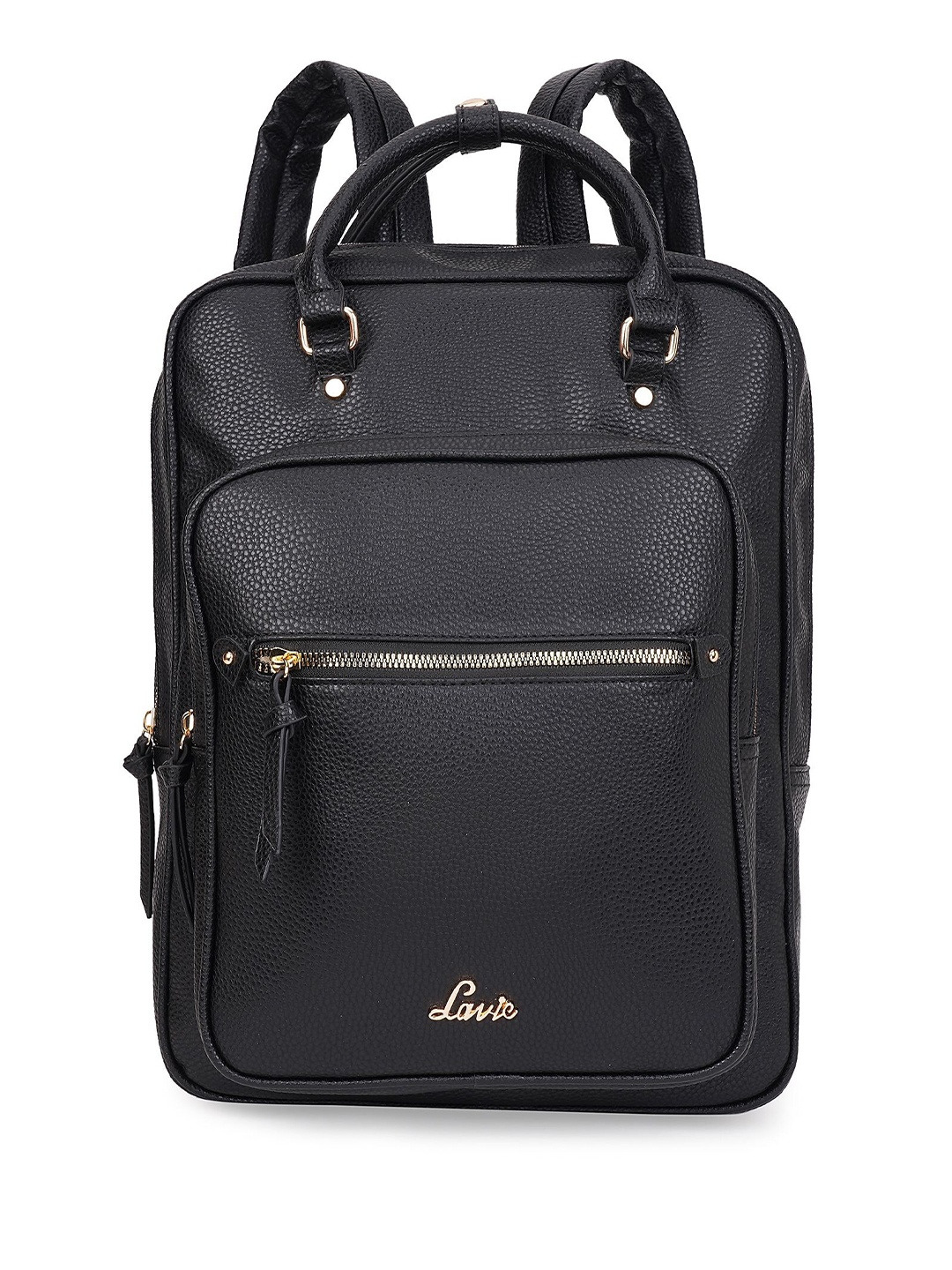 

Lavie Women Ergonomic Padded Backpack Up to 15 inch, Black