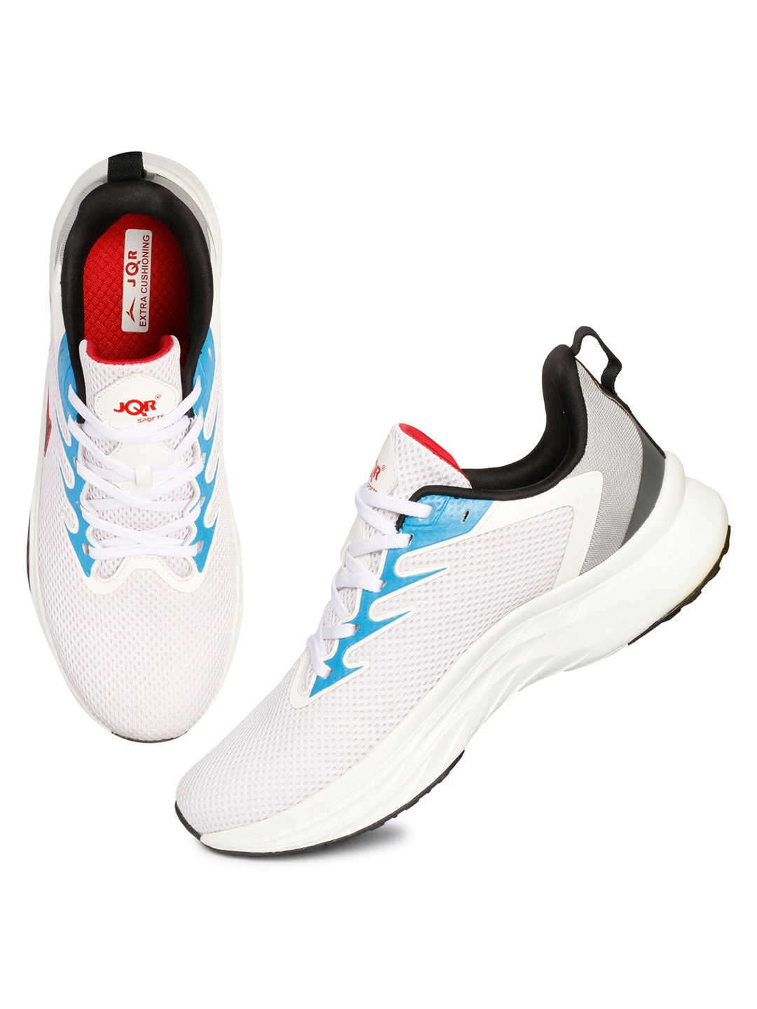 

JQR Men WEBSITE White Mesh Running Non-Marking Shoes