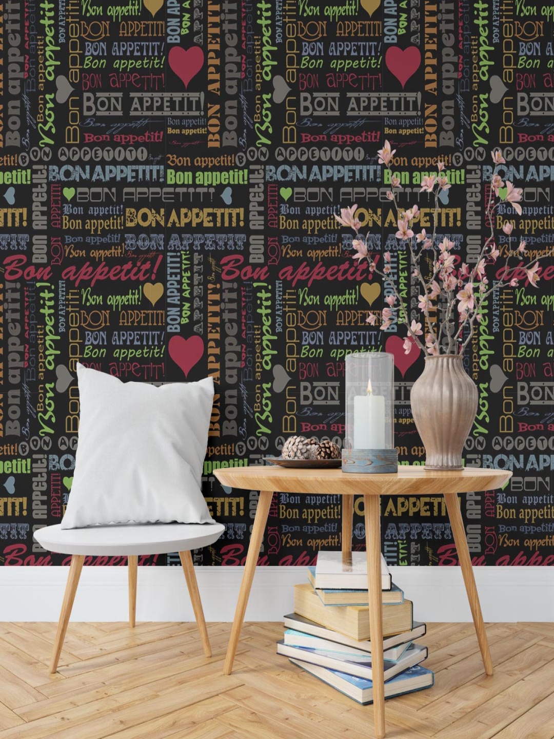 

DWELLSINDIA Black & Green Abstract Self Adhesive Wall Grain Textured Wallpaper