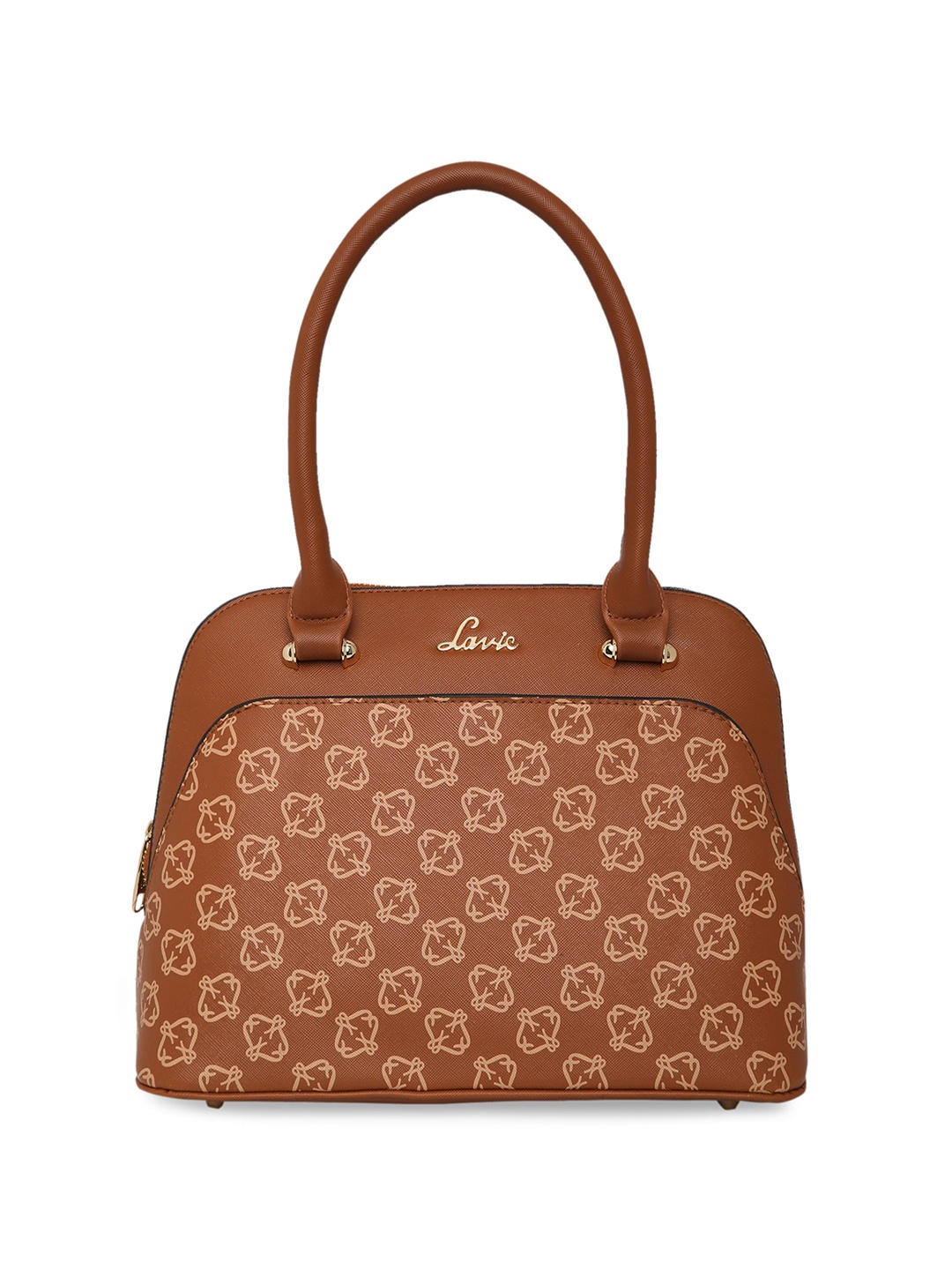 

Lavie Abstract Printed Structured Handheld Bag, Tan