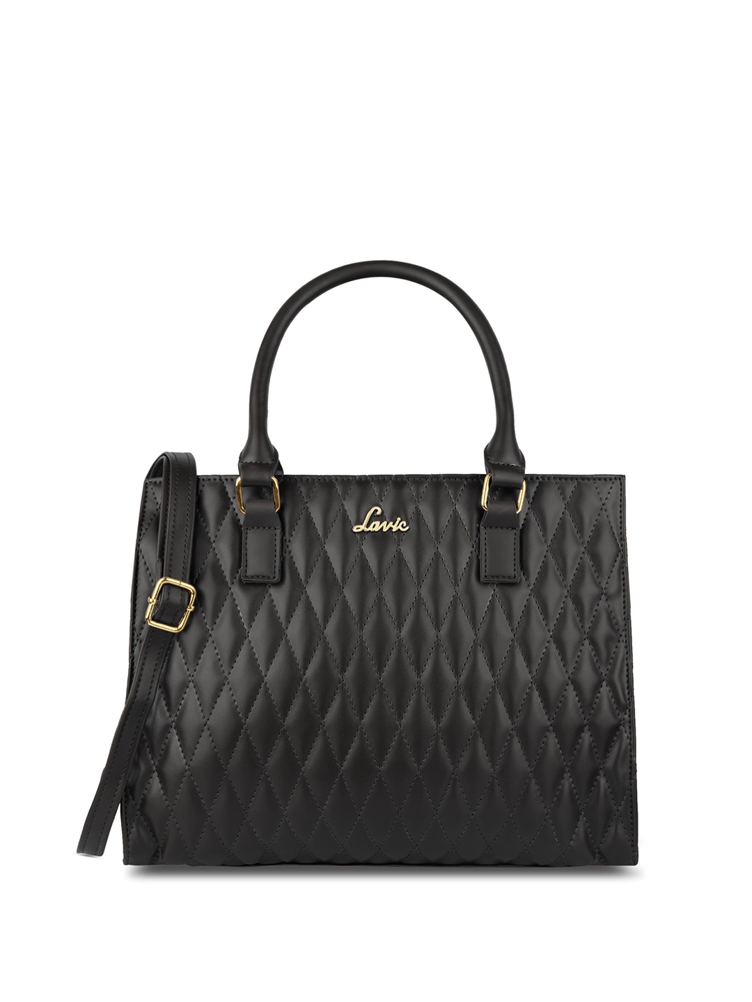 

Lavie Geometric Structured Satchel, Black