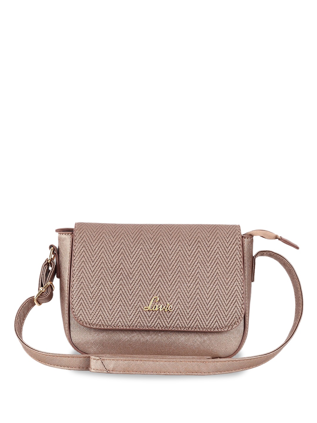 

Lavie Textured Structured Sling Bag, Bronze