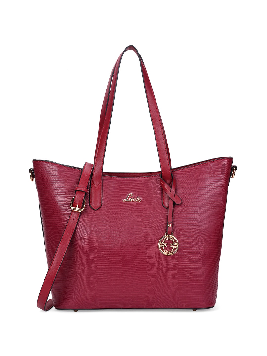 

Lavie Textured Structured Shoulder Bag, Maroon
