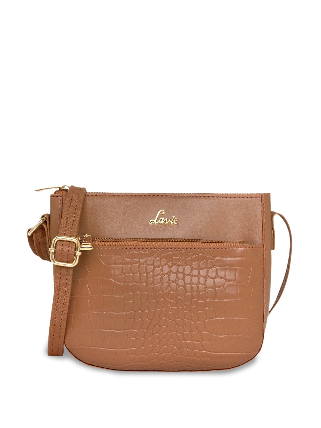 

Lavie Textured Structured Sling Bag, Tan