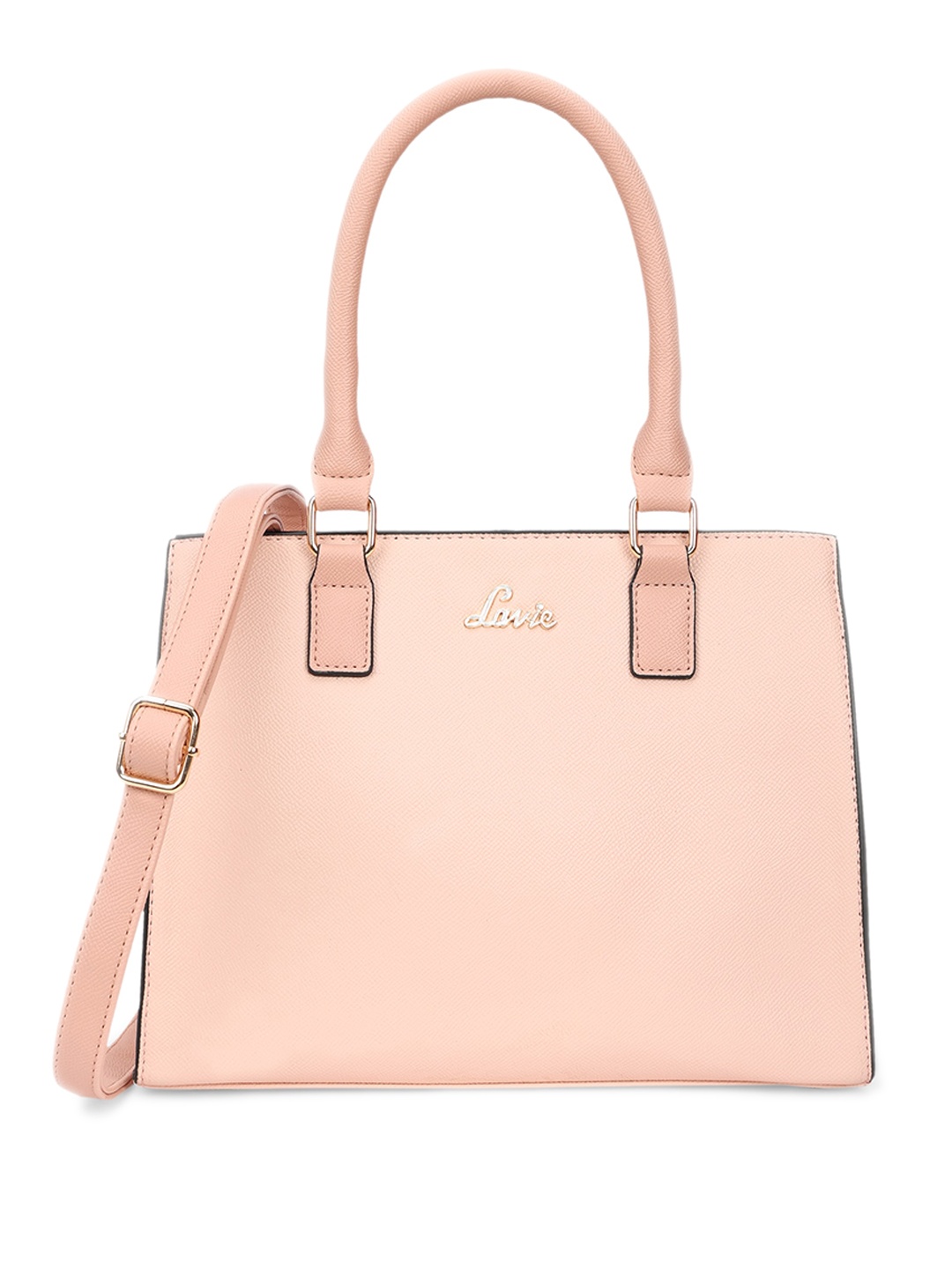 

Lavie Synthetic Leather Satchel, Pink