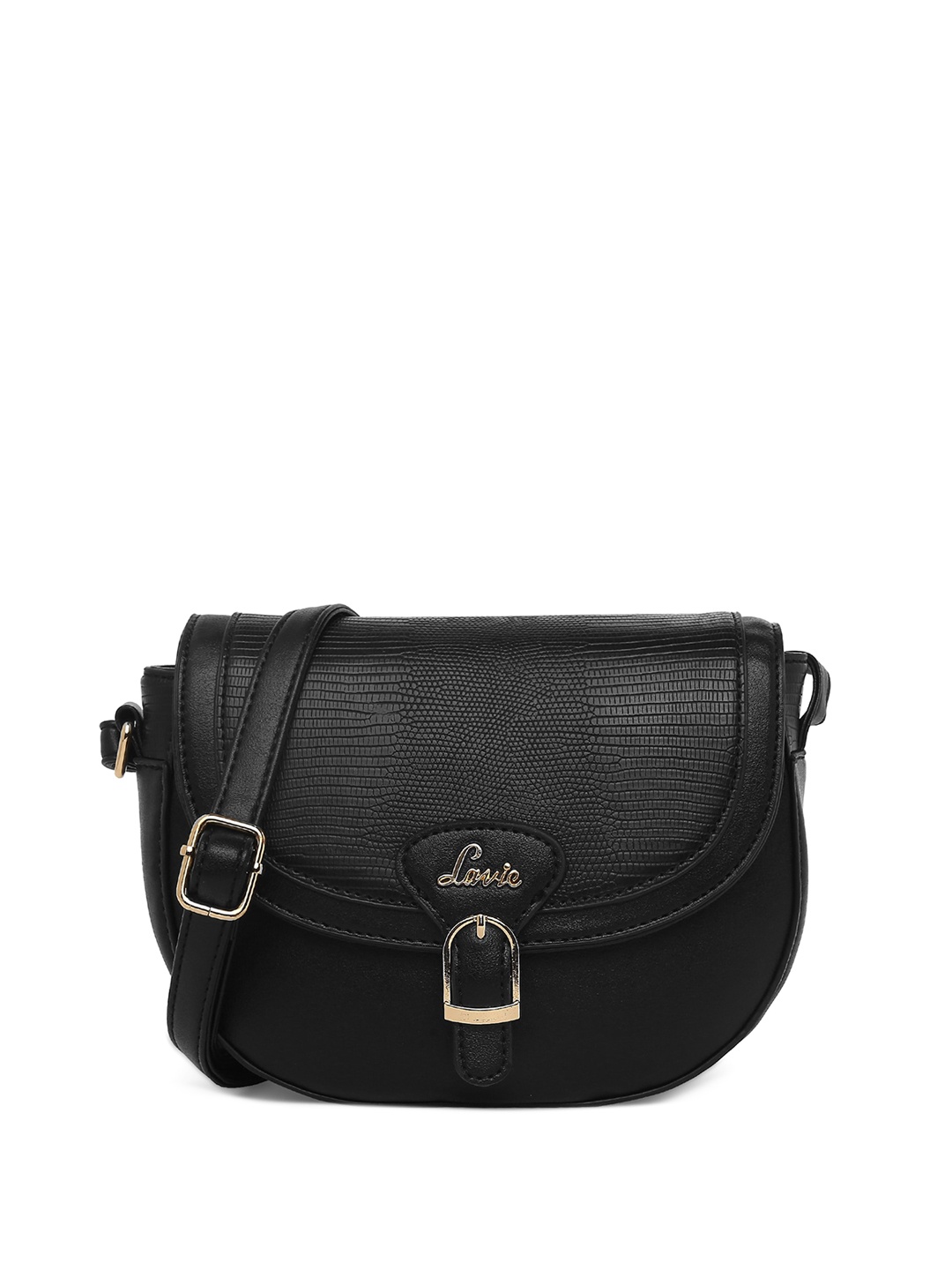 

Lavie Textured Structured Sling Bag, Black