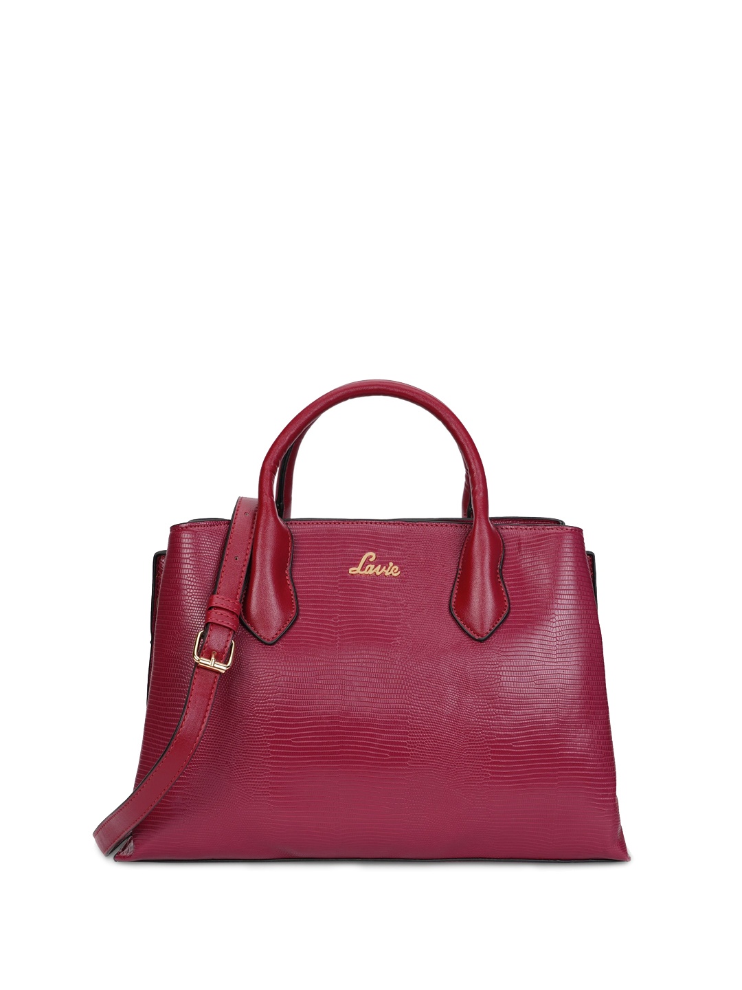 

Lavie Textured Structured Handheld Bag, Maroon