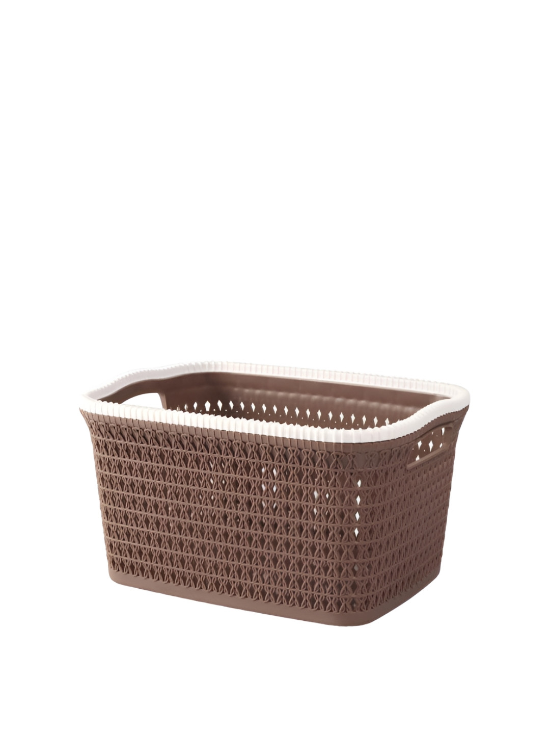 

REGALO Maroon & Brown, Grey Knitted Fruit and Vegetable Basket
