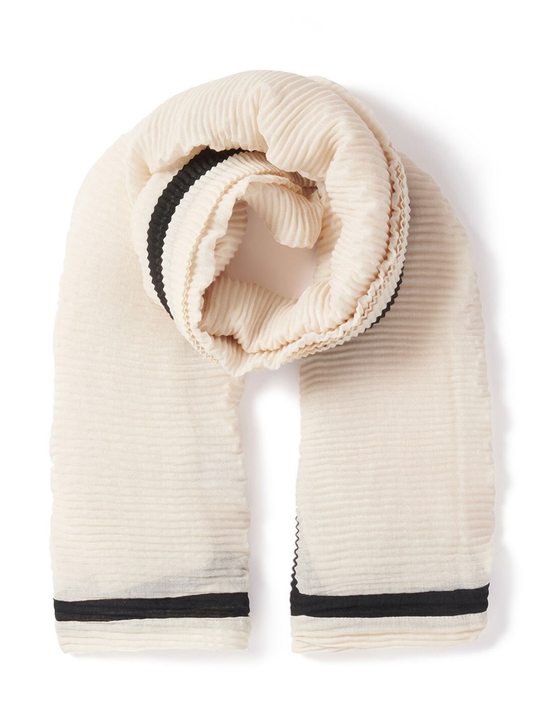 

Forever New Self Design Scarf, Cream