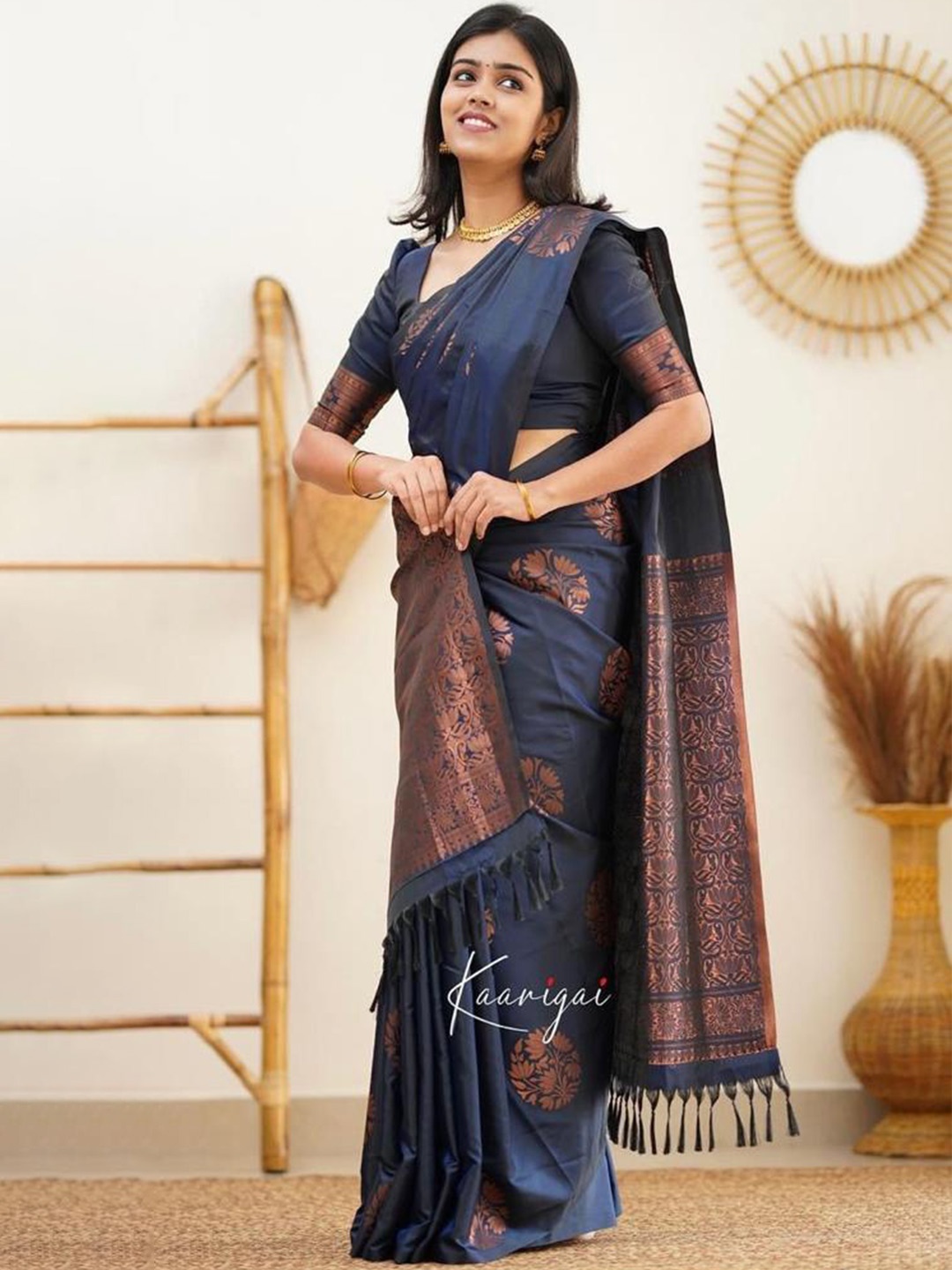 

Visit Wear Art Silk Banarasi Saree, Blue