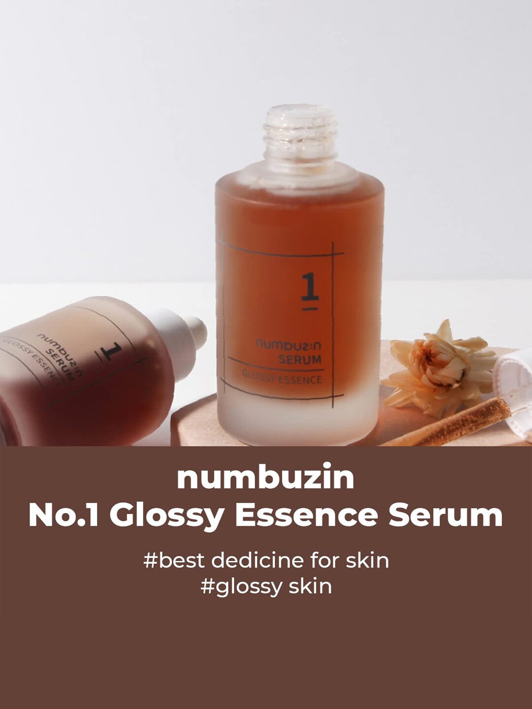 

numbuzin Glossy Essence Serum - 50ml, Red