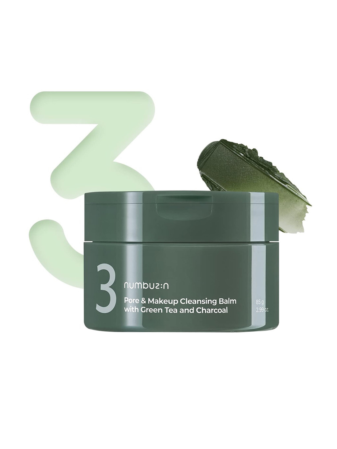 

numbuzin Pore & Makeup Cleansing Balm With Green Tea & Charcoal - 85g
