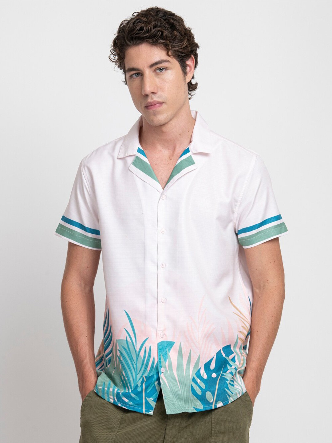 

KISSOSS Men Pink Classic Casual Shirt