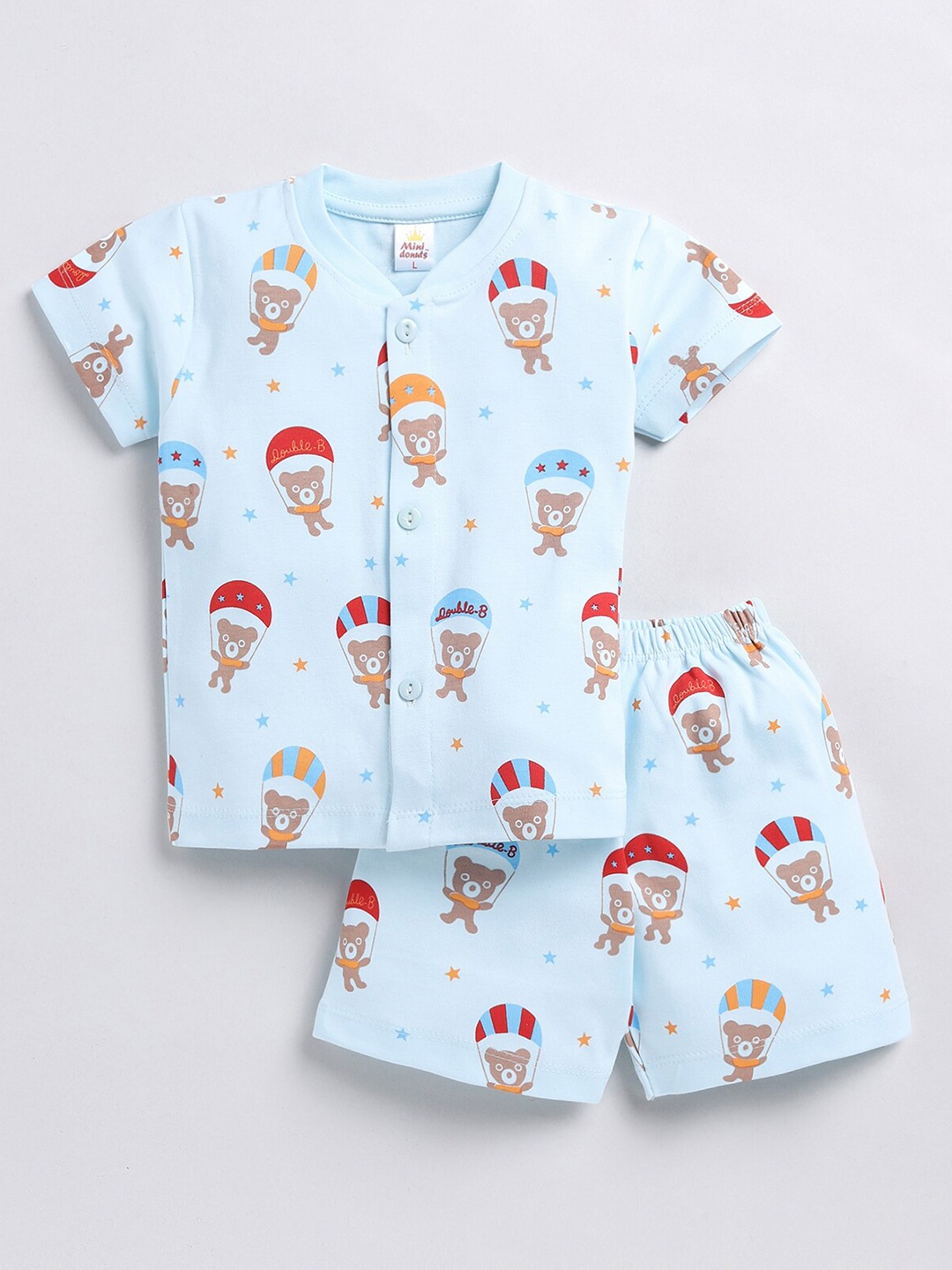 

BAESD Boys Conversational Printed T-shirt with Trousers, Blue