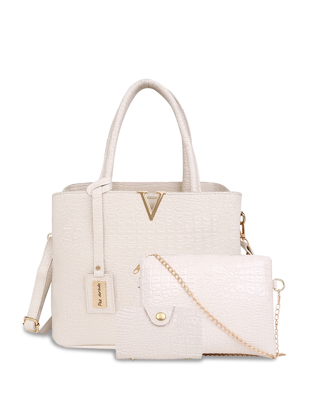 

Pez dorado White PU Fashion