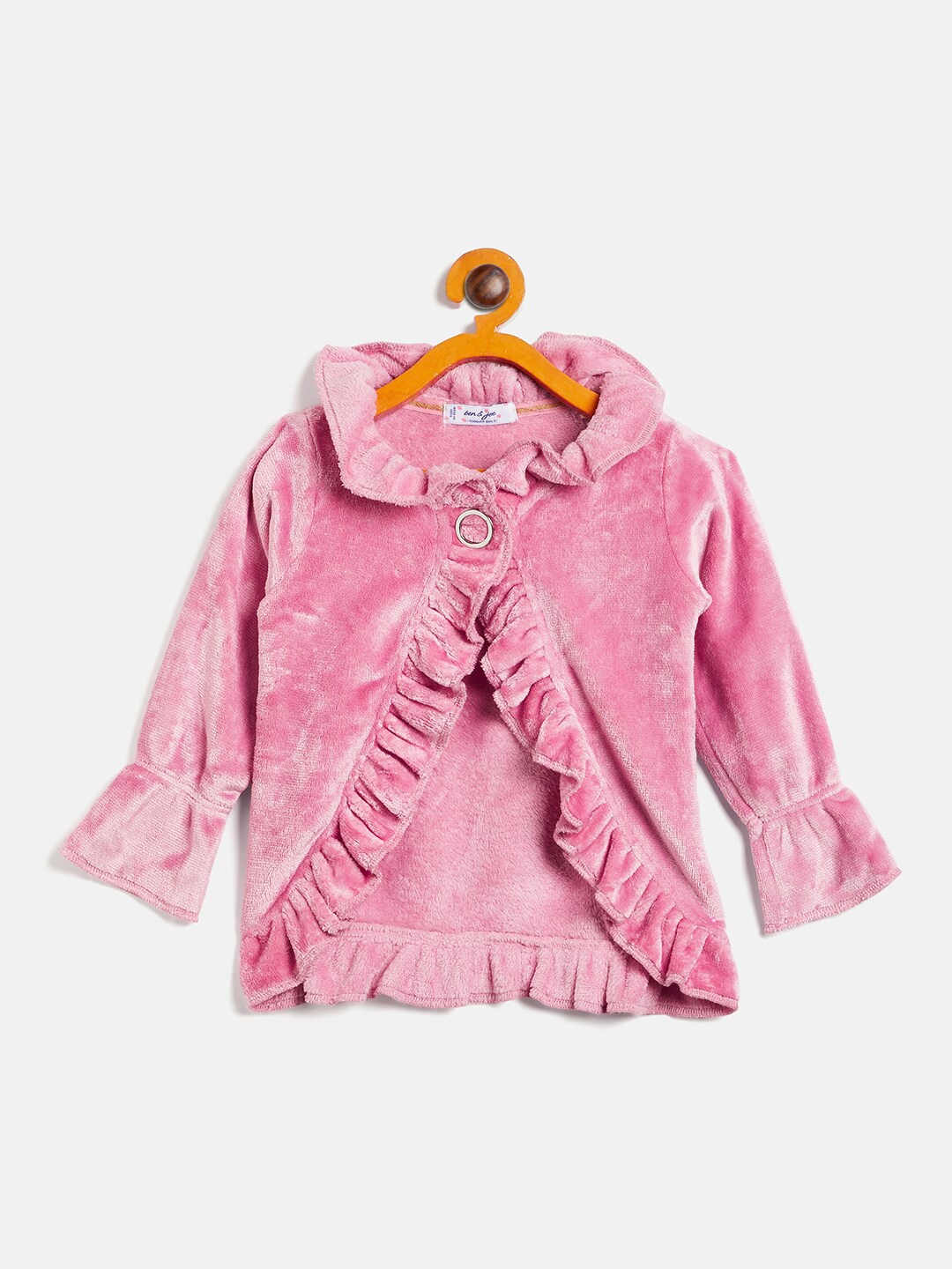 

Ben & Joe Girls Ruffles Fleece Cardigan Sweater, Pink