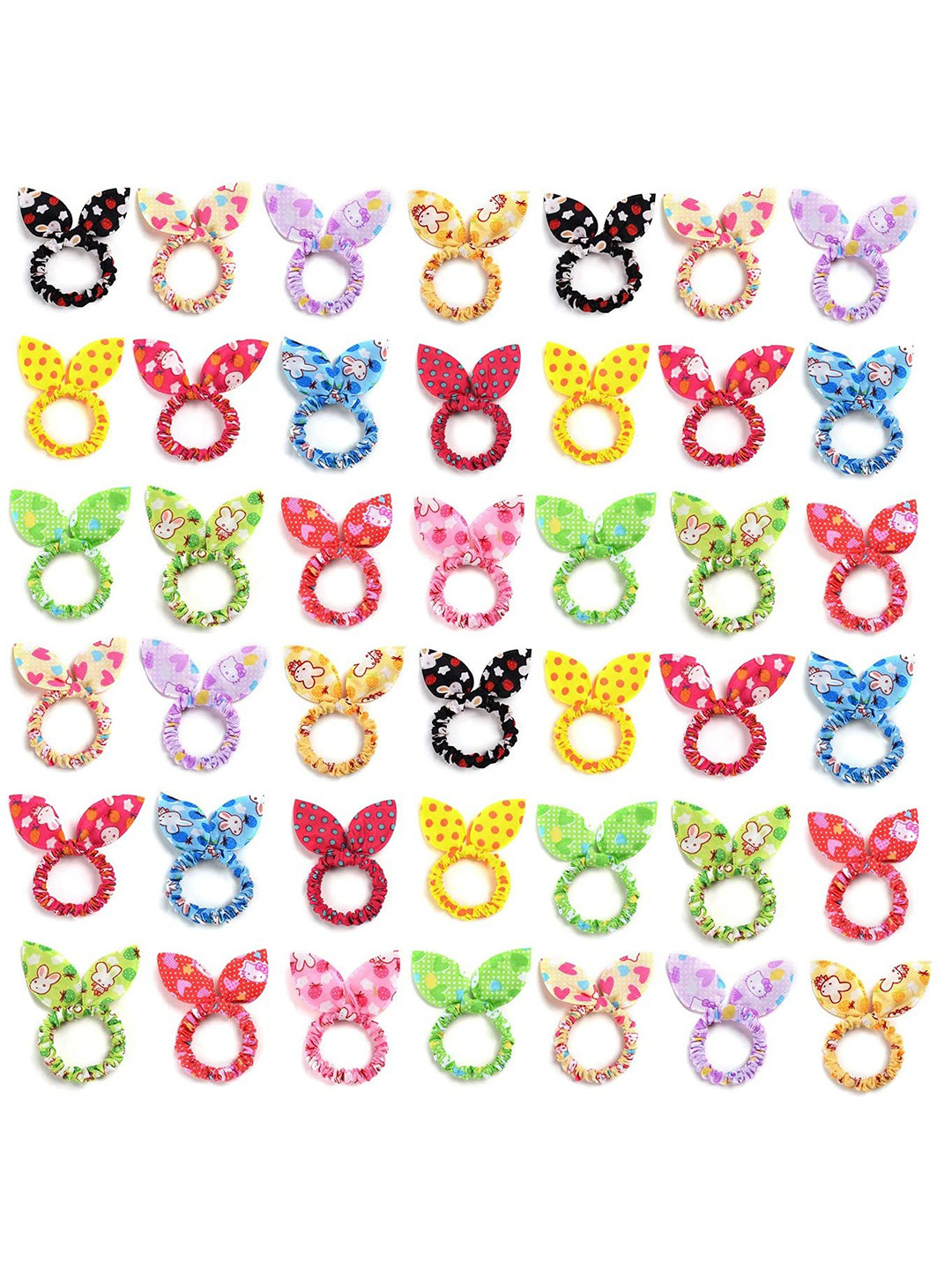 

LYTIX Girls Set of 20 Assorted Beaded Ponytail Holders