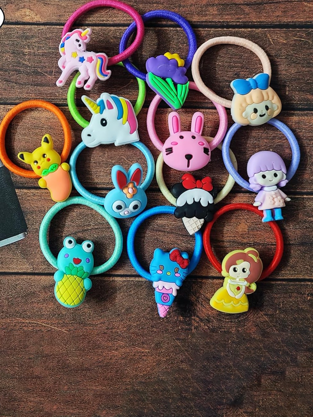 

LYTIX Girls Set of 50 Assorted Beaded Ponytail Holder & Claw Clips with Hair Clips
