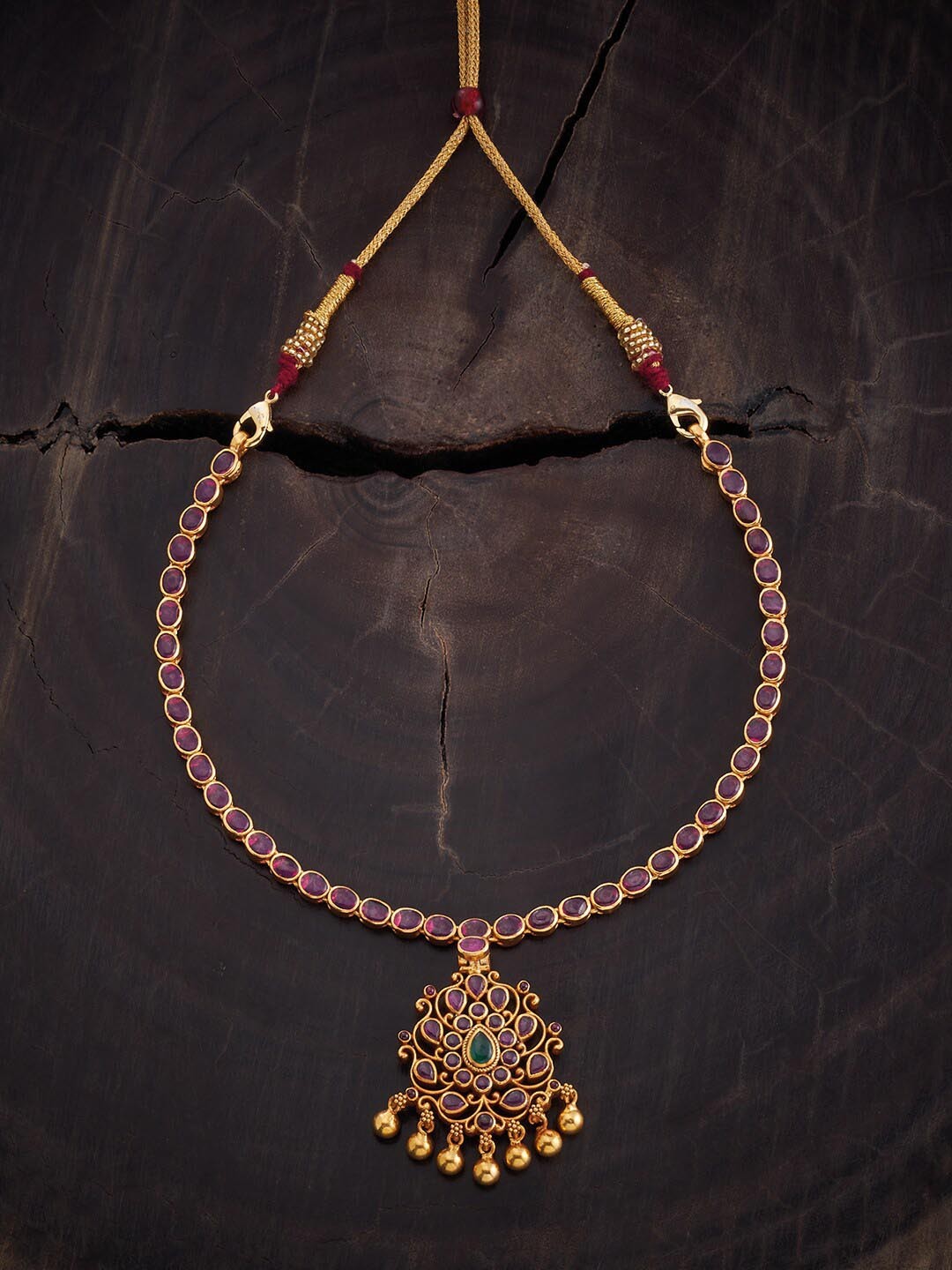 

Kushal's Fashion Jewellery Gold-Plated Necklace