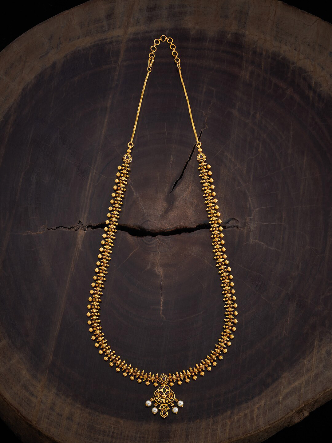 

Kushal's Fashion Jewellery Gold-Plated Antique Necklace