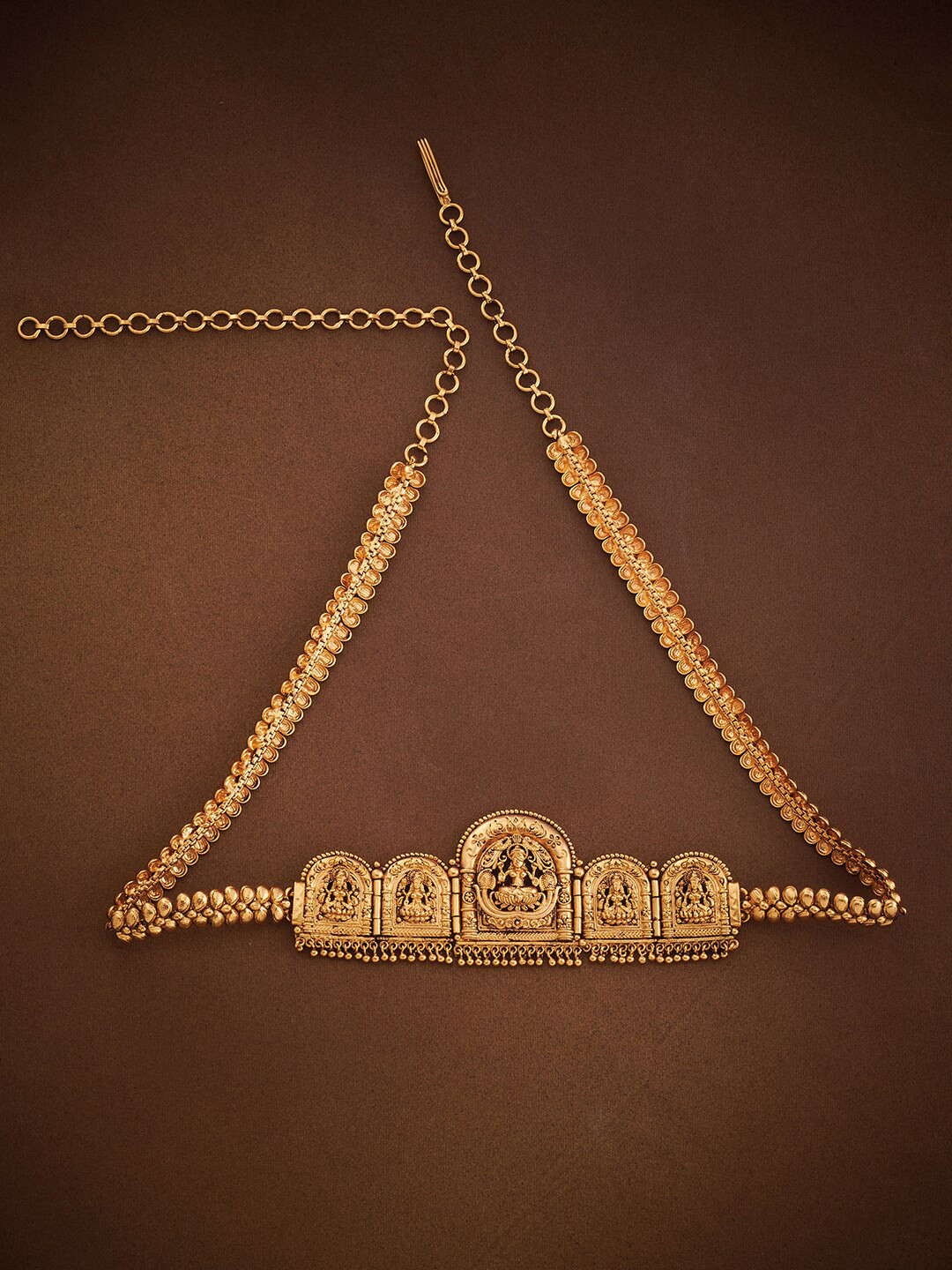 

Kushal's Fashion Jewellery Gold-Plated Beaded Waist Chain