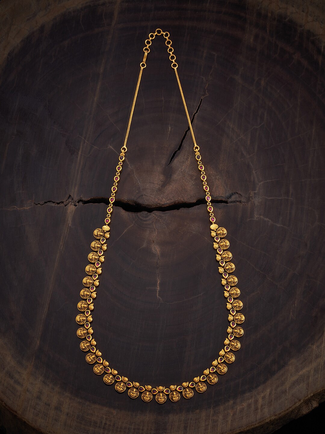 

Kushal's Fashion Jewellery Gold-Plated Antique Necklace
