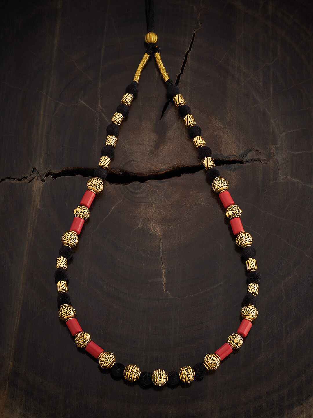 

Kushal's Fashion Jewellery 92.5 Pure Silver Gold Plated Temple Chain