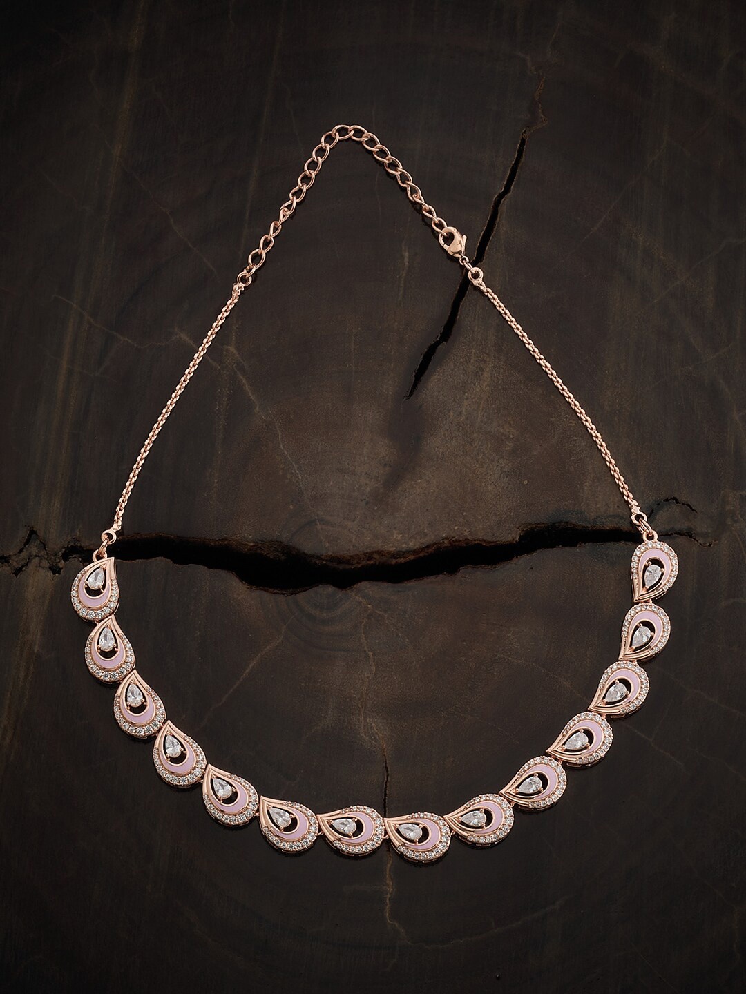 

Kushal's Fashion Jewellery Rose Gold-Plated Necklace
