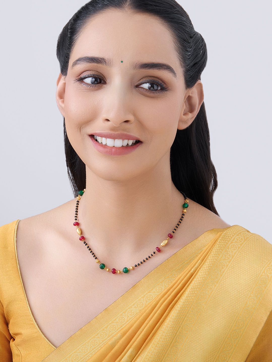 

Kushal's Fashion Jewellery Gold Plated Beaded Chain
