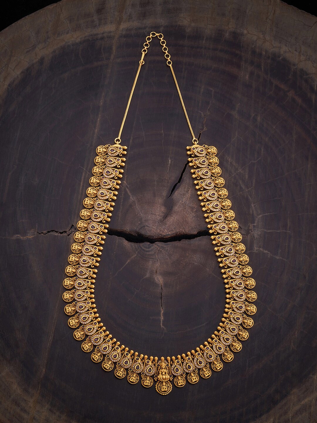 

Kushal's Fashion Jewellery Gold-Plated Antique Necklace