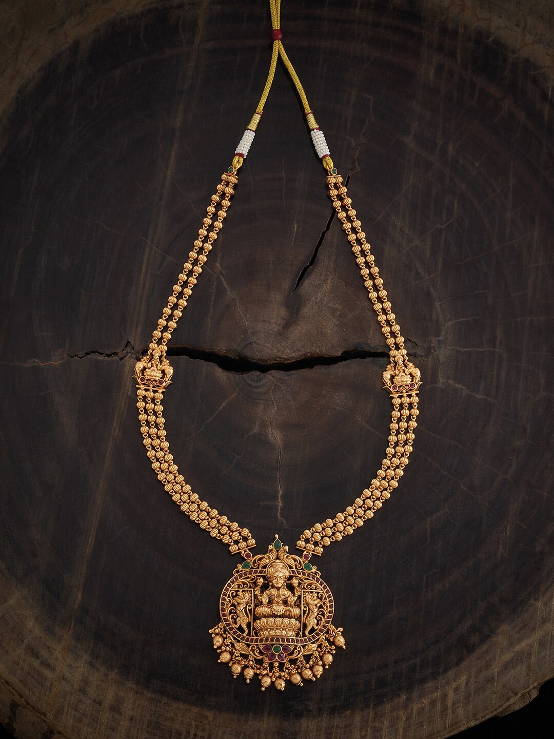 

Kushal's Fashion Jewellery Gold-Plated Antique Necklace