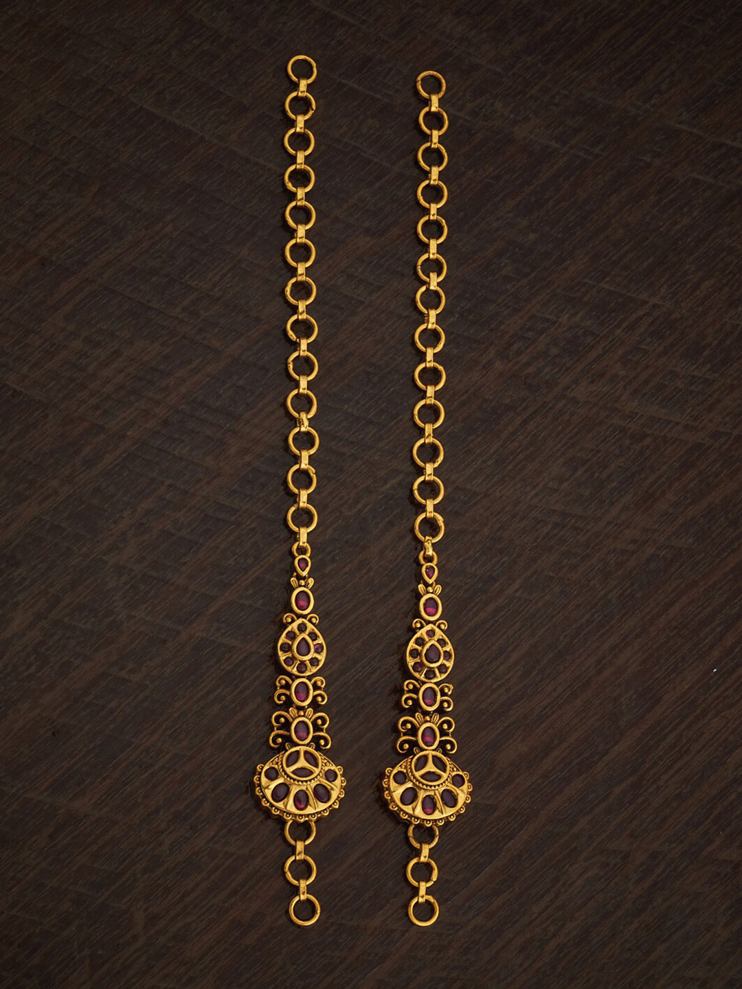

Kushal's Fashion Jewellery Gold-Plated Antique Matil