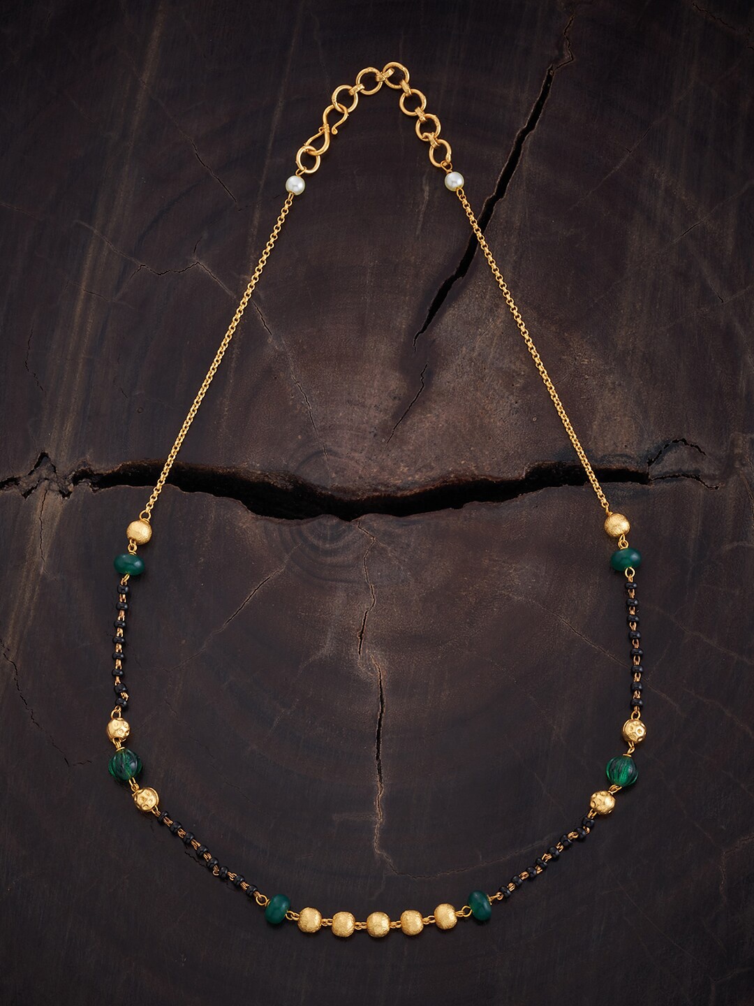 

Kushal's Fashion Jewellery Gold-Plated Antique Necklace