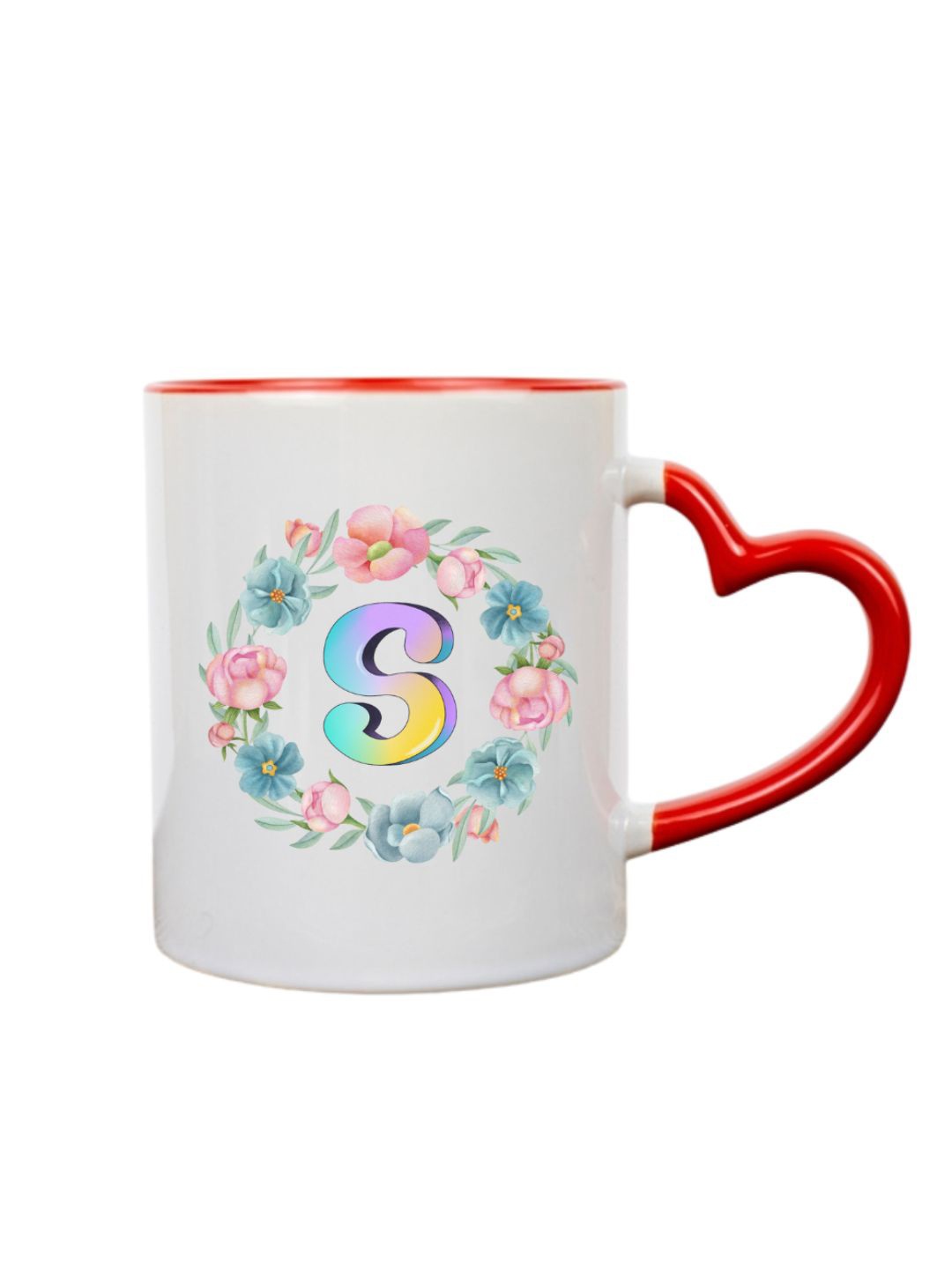 

Home Decor Expert White & Red Printed Ceramic Glossy Mug - 300 ML