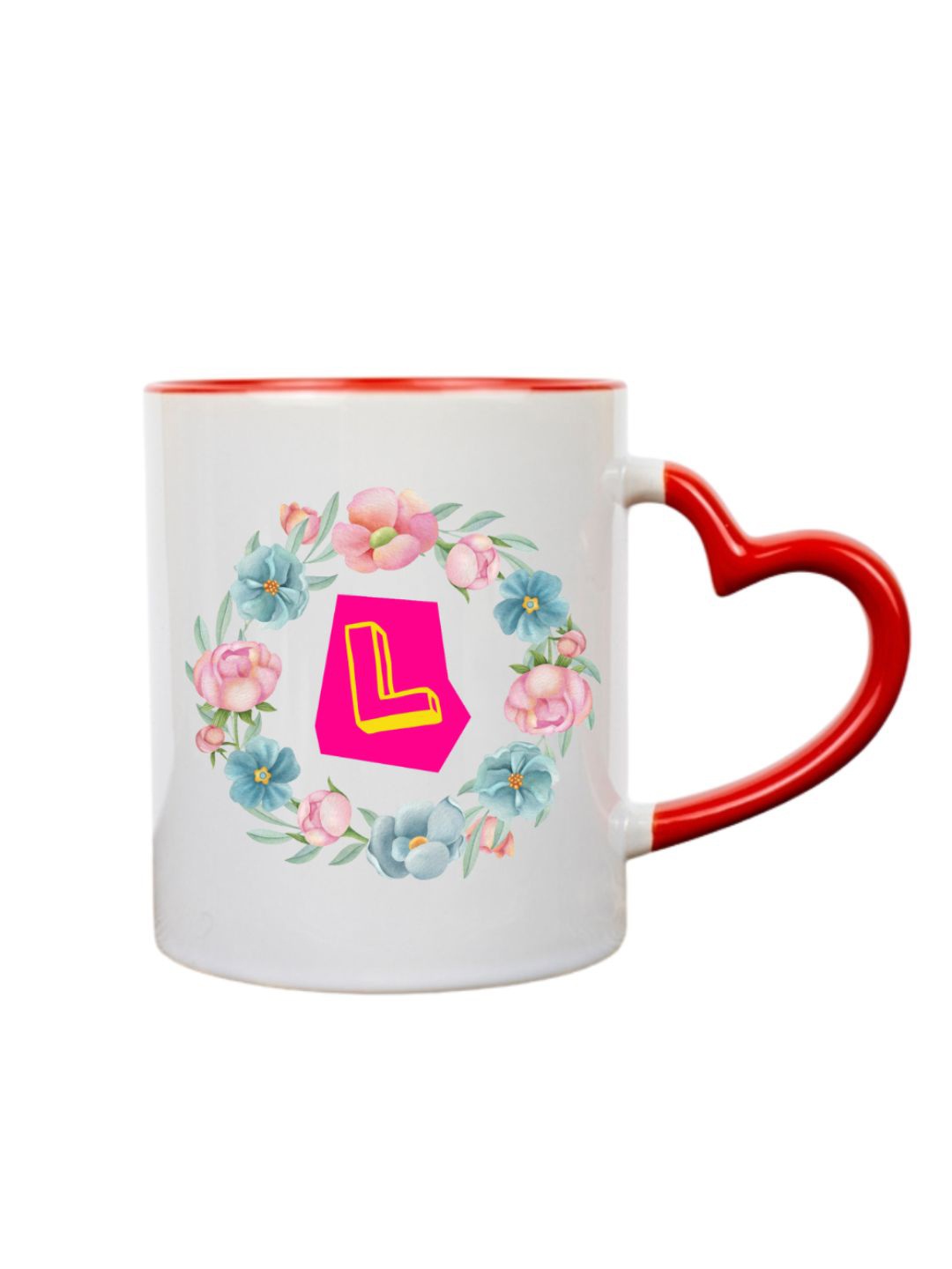 

Home Decor Expert White & Red Printed Ceramic Glossy Mug 300 ml